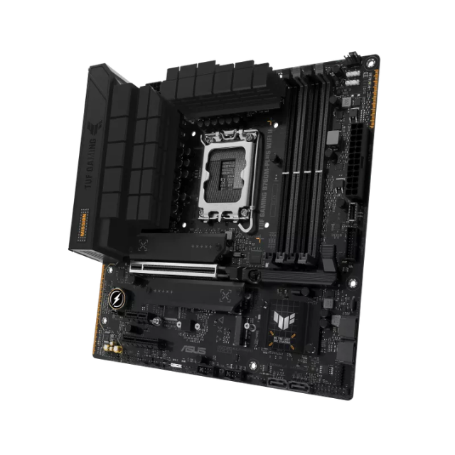 TUF Gaming B760M-PLUS WiFi II Intel B760 LGA 1700 mATX Placa Base (PCIe 5.0, 4.0 Ranuras M.2, DDR5, WiFi6E, Q-Antenna, Ethernet de 2.5Gb, DisplayPort, HDMI, SATA 6Gbps, USB 20Gbps) Soporte, Aura Sync