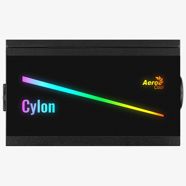 Fuente de poder Aerocool Cylon RGB Full Range 600W Certificacion 80+ Bronze