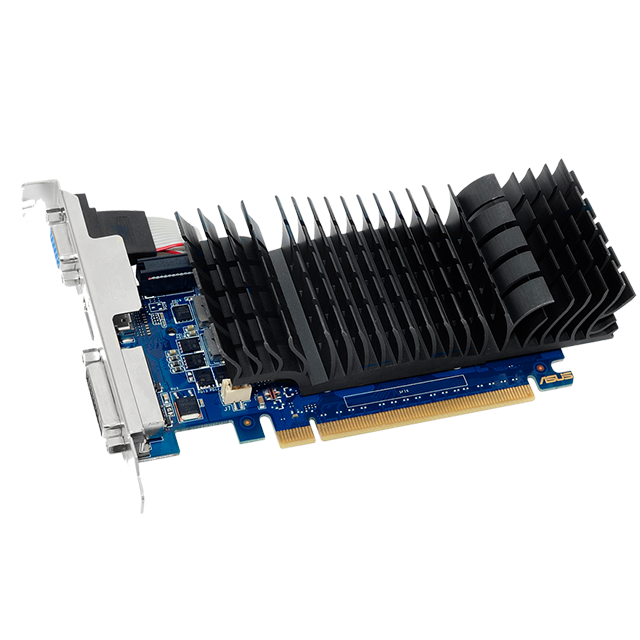 Tarjeta de Video Nvidia GeForce GT 730 2GB GDDR5 / Asus / DVI, HDMI, VGA / GT730-SL-2GD5-BRK