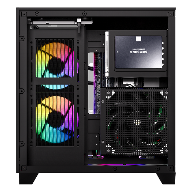 Gabinete Formula Crystal Z9m ,mid Atx, Usb 3.0, Type-c, Black