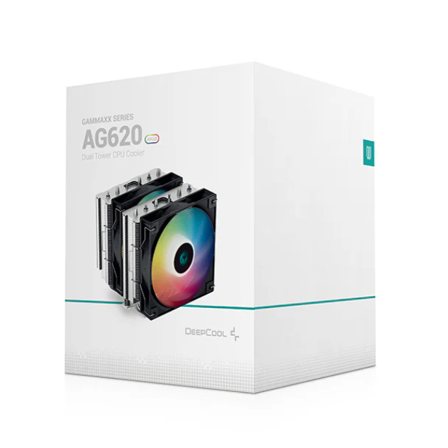 Disipador CPU DeepCool AG620 ARGB/ 120mm / 300-1850RPM / Negro con Plata / R-AG620-BKANMN-G-1