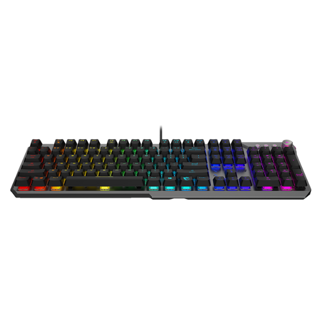 Teclado Gamer MSI STRIKE 600 SILENT LED RGB, Teclado Mecánico, Membrana, Alámbrico, USB, Negro, Inglés