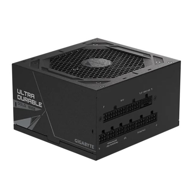 Fuente de Poder Gigabyte 1000W UD1000GM PG5 V2 / 1000W / 80+ Gold / Totalmente Modular / PCIe 5.0 Ready (16-pin) BLACK