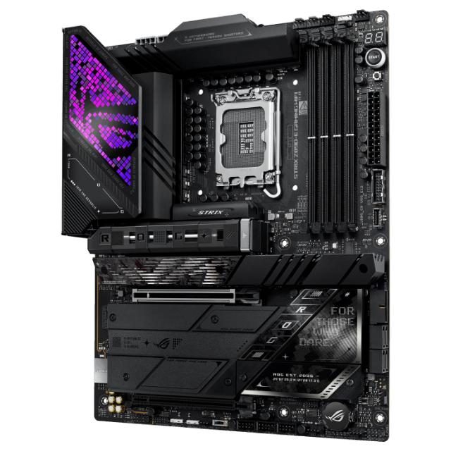 Tarjeta Madre ASUS ROG Strix Z890-E Gaming WiFi / LGA1851 / ATX / Intel® Core™ Ultra Series 2 Ready / DDR5 / WiFi 7 / 7XM.2 / Thunderbolt™ 4 / AI avanzado listo para PC / ROG STRIX Z890-E GAMING WIFI