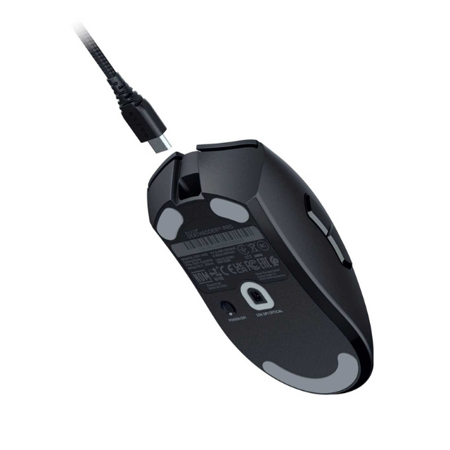Razer DeathAdder V3 Pro Ergonomic Wireless Mouse | Focus Pro Sensor óptico 30K, interruptores ópticos rápidos Gen-3, HyperSpeed Wireless, 5 botones programables