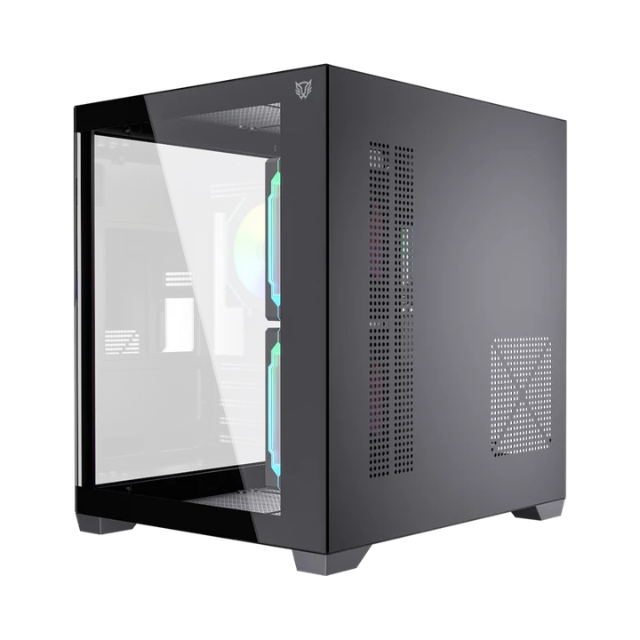 Gabinete Balam Rush Tank Glow Max 3900, Mini-Tower, Micro-ATX/Mini-ITX, USB 2.0/3.0, sin Fuente, 3 Ventiladores Instalados, Negro