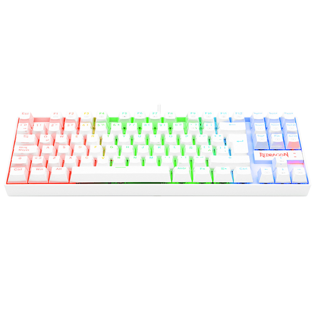 Teclado Redragon Gamer REDRAGON KUMARA K552W-KR-SP / Alambrico / Led RGB / Español / Tenkeyless / Switch Redragon Dust proof red/ Botones Multimedia