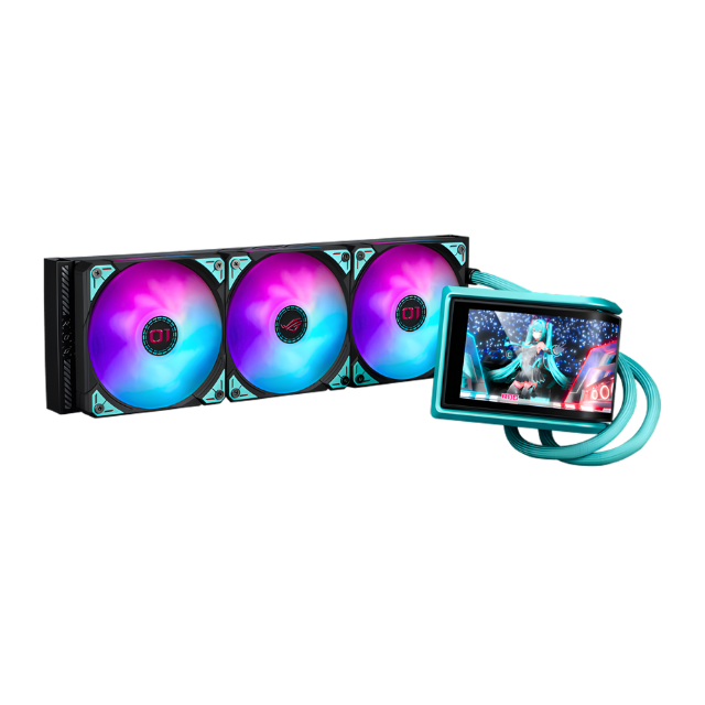 BUNDLE ASUS ROG X HATSUNE MIKU / GeForce RTX 5080 16GB / X870E-H GAMING WIFI7 / ENF.LIQUIDO ROG RYUO IV 360 ARGB / GABINETE ROG STRIX HELIOS II