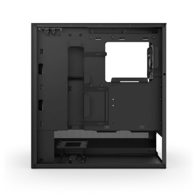 Gabinete NZXT H5 FLOW RGB Negro / Versión 2024 / Cristal Templado / Mid-Tower/ Sin Fuente / USB Tipo C / CC-H52FB-R1