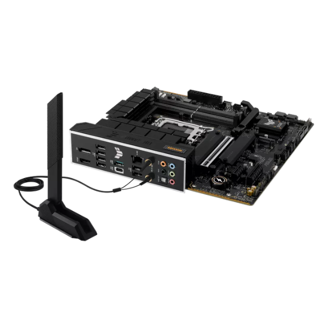 TUF Gaming B760M-PLUS WiFi II Intel B760 LGA 1700 mATX Placa Base (PCIe 5.0, 4.0 Ranuras M.2, DDR5, WiFi6E, Q-Antenna, Ethernet de 2.5Gb, DisplayPort, HDMI, SATA 6Gbps, USB 20Gbps) Soporte, Aura Sync