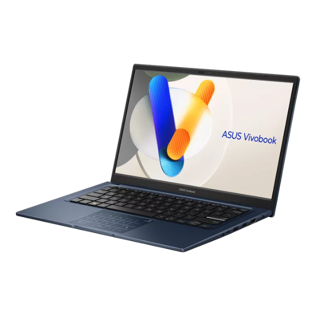 Laptop Asus Vivobook X1404V / Intel Core I5-1334U / 12GB RAM / 256GB SSD / Pantalla 14" FHD / Color Quiet Blue / W11 Home / Teclado en Ingles / Promocion
