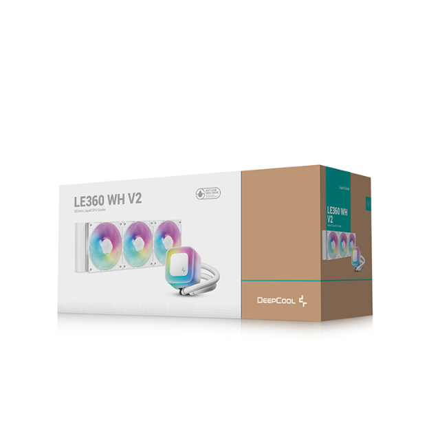 Enfriamiento Líquido DeepCool LE360 WH V2 / 3x120mm / Hasta 2100RPM / BLANCO / R-LE360-WHAMMN-G-2