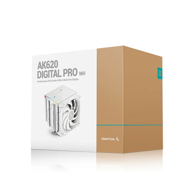 Disipador DeepCool AK620 DIGITAL PRO / 120mm / 500~1750RPM / Blanco / R-AK620-WHAPMN-G