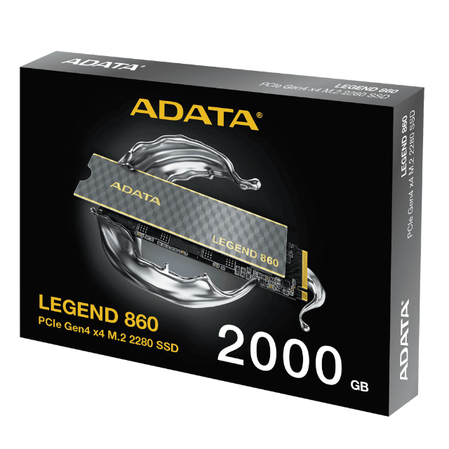 Unidad de Estado Sólido SSD ADATA LEGEND 860 / 2TB / M.2 2280 / PCIe Gen4 x4 / SLEG-860-2000GCS