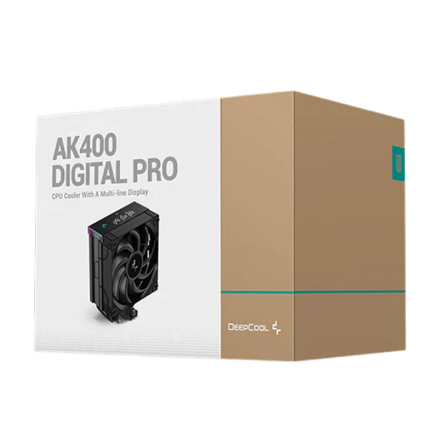Disipador DeepCool AK400 DIGITAL PRO / 120mm / 500~1750RPM / Negro