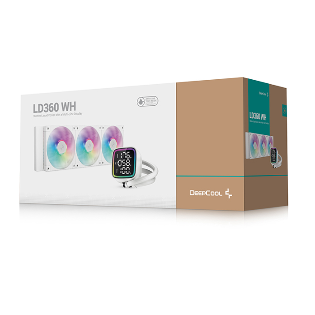 DeepCool LD360 WH Enfriamiento Líquido para CPU, 3x 120mm, hasta 2400RPM, Blanco