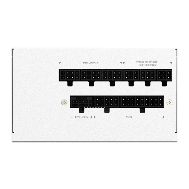 Fuente de Poder Gigabyte UD850GM PG5 V2 ICE / 850W / 80+ Gold / Totalmente Modular / PCIe 5.0 Ready / Blanca / GP-UD850GM-PG5-ICE