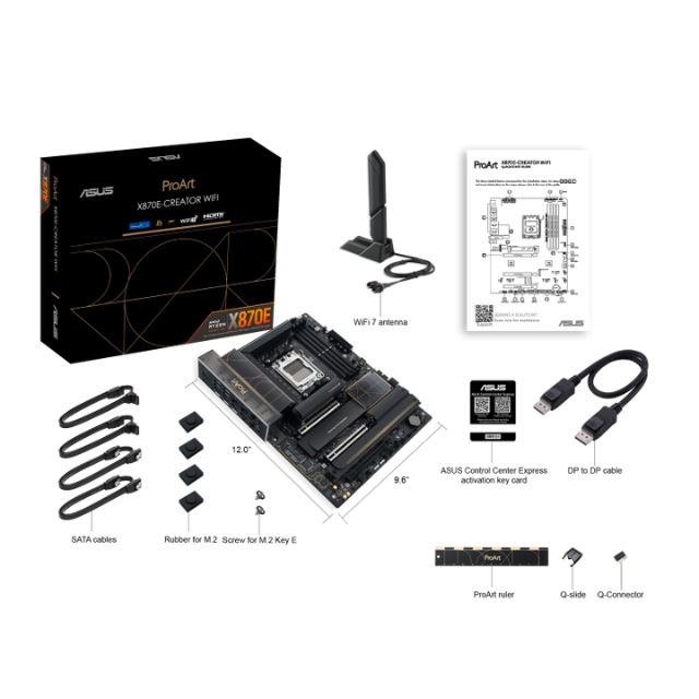 Tarjeta Madre ASUS ProArt X870E-Creator WiFi / AM5 / AMD X870E / HDMI / Up To 192GB DDR5 / X870E-CREATOR WIFI