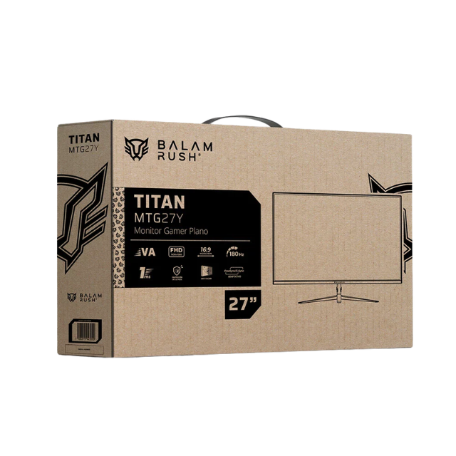 Monitor Gamer Balam Rush Titan MTG27Y LED 27", 1920x1080 Full HD, G-Sync/FreeSync, 180Hz, HDMI/DisplayPort, Negro