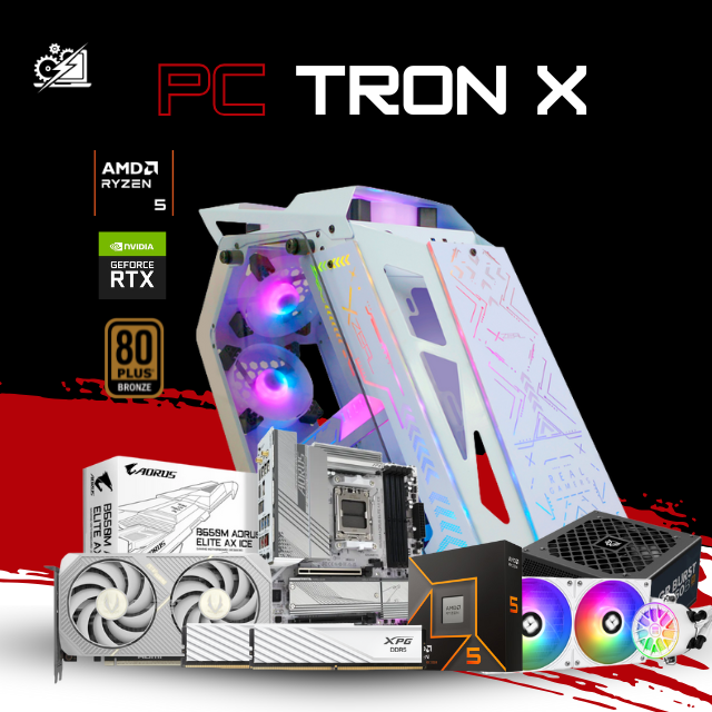 PC TRON X / AMD RYZEN 5 9600X / RTX 5060 TI / 32GB RAM DDR5/ 1TB SSD NVME / ENFRIAMIENTO LIQUIDO / B650M / 700W 80+ BRONZE / W11 PRO / PROMOCION