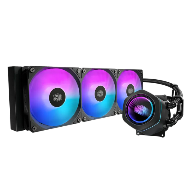 Enfriamiento Líquido Cooler Master MasterLiquid Core Nex 360 / 360mm / 3 Ventiladores ARGB / Espejo Infinito / Negro / MLX-D36M-A18PA-R1