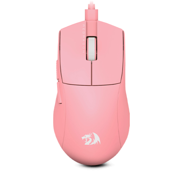 Mouse Gamer Redragon K1ng ROSA M724-1k Alámbrico 12,400 DPI Ultraligero, Polling 1000Hz