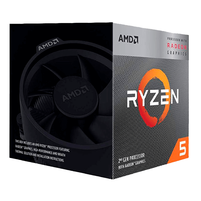PROCESADOR AMD RYZEN 5 3400G APU 3.7GHZ / 4.2GHZ / 4CORE / AM4 /  WRAITH SPIRE / RADEON VEGA 11