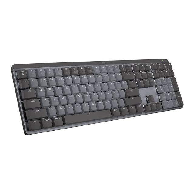 Teclado Mecánico MX Mechanical / receptor logi bolt / bluetooth / recargable por usb tipo C / Grafito Español MX Mechanical Tactile Quiet / 920-010845