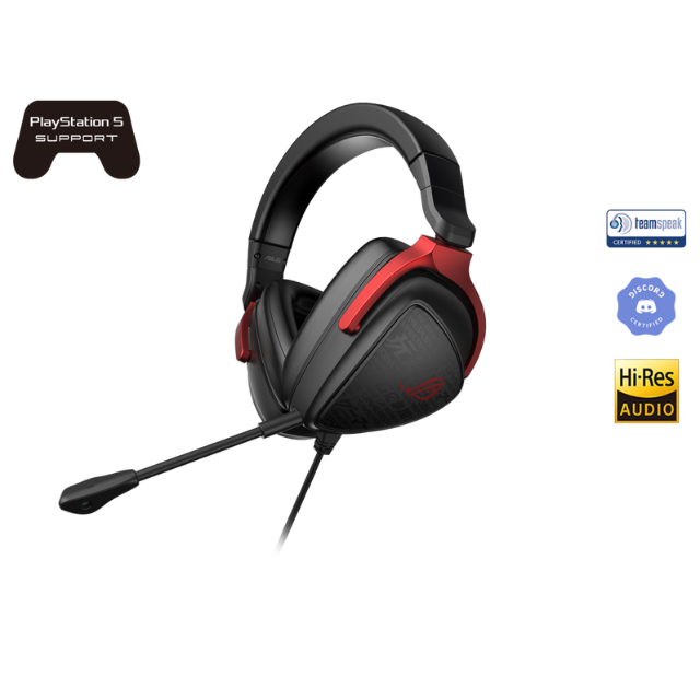 Asus Diadema Gamer ROG Delta S Core / USB-C / Iluminación RGB Circular / Compatible con PC, Nintendo Switch y Playstation 