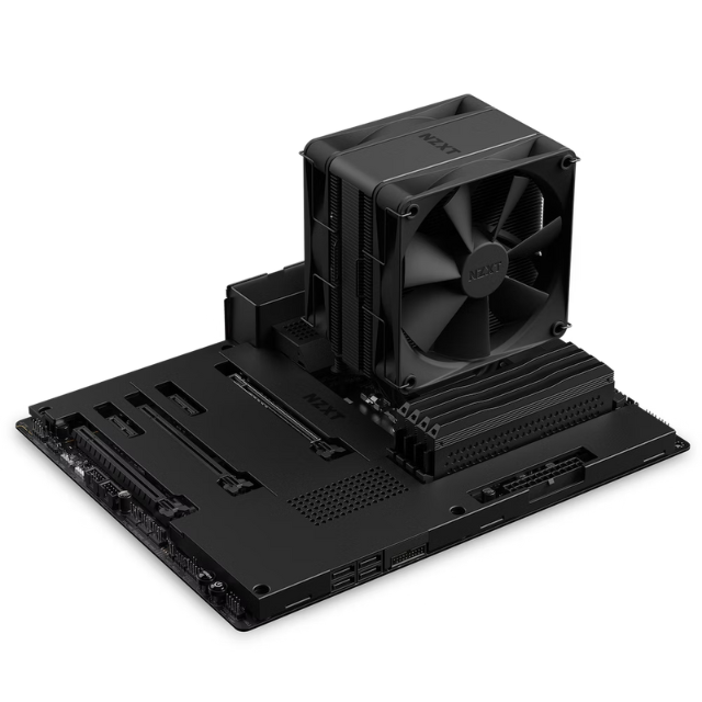 Disipador CPU NZXT T120 Negro / Enfriador de Aire para CPU / Tubos de Cobre Conductivos / Rodamientos Dinámicos de Fluidos / Compatibilidad AMD e Intel / RC-TN120-B1
