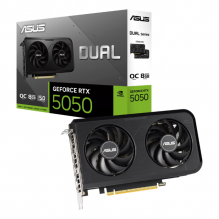 Tarjeta de Video ASUS DUAL NVIDIA GeForce RTX 5050 OC Edition / 8GB / 128-bit GDDR6 / PCI Express 5.0 / DUAL-RTX5050-O8G 
