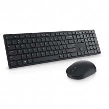 Kit teclado y mouse Dell KM5221W / inalámbrico / interfaz 2.4ghz / color negro / incluye pila AA y 2 pilas AAA / Español Latinoamérica