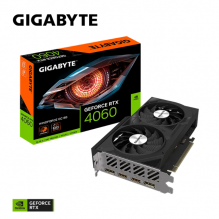 Tarjeta de Video Gigabyte NVIDIA GeForce RTX 4060 WINDFORCE OC / 8GB / GDDR6 / 128bit / PCI-E 4.0 / GV-N4060WF2OC-8GD