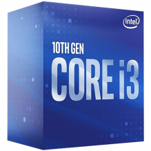 Procesador Intel Core i3-10100 3.60GHz / 4.30GHz / 4 Nucleos / 8 Hilos / Socket LGA1200 - Intel 10TH Generación / BX8070110100