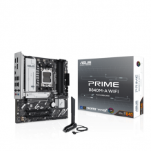 Tarjeta Madre ASUS PRIME B840M-A WiFi / mATX / AM5 / PCIe 4.0 Ready / Wi-Fi 6E / DDR5 / 2.5Gb Ethernet / BIOS Flashback / Aura Sync / PRIME B840M-A WIFI
