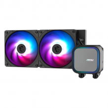 Enfriamiento Líquido / MSI MAG CORELIQUID A13 240 / ARGB / Ez Connect / Doble Ventiladores ARGB PWN de 120mm / Negro / MAG CORELIQUID A13 240