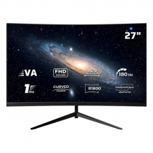Monitor Gaming Curvo Balam Rush Andromeda MAG27Y / 27" FHD / 180HZ / 1MS / Freesync / Gsync / Negro