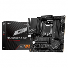 Tarjeta Madre MSI PRO B650M-A WIFI / Socket AM5 / mATX / DDR5 / SATA3 y USB3.2 / M.2 / WiFi / Ryzen 7000