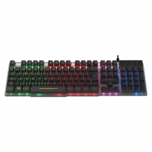 Teclado Gamer Acteck Creator Aurean Ii Ta220g Alambrico Led Usb Negro