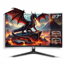 Monitor Xzeal 27" Xzeal XZ4010-2 Panel Curvo VA FHD 180Hz 1ms 1xDP + 1xHDMI + Vesa 100x100mm Negro