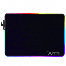 Mouse pad Gamer Xzeal XZ310 / RGB / 14 modos de iluminación / USB / HUB USB 2.0 / Flexible / XZAMP10B