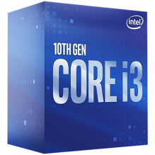 Procesador Intel Core i3-10100F 3.60GHz / 4.30GHz / 4 Nucleos / 8 Hilos / Socket LGA1200 - Intel 10TH Generación / Requiere Tarjeta de Video / BX8070110100F
