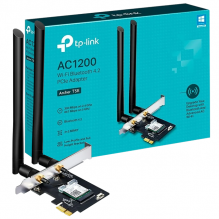 Tarjeta de Red PCIe TP-Link AC1200, Archer T5E / WiFi / Bluetooth 4.2 / Doble Banda / 2.4Ghz / 5Ghz