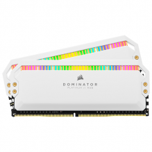 Memoria RAM 16GB DDR4 Corsair Dominator Platinum RGB White 3200Mhz / Kit 2x8GB / CMT16GX4M2C3200C16W
