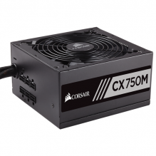 Fuente de poder Corsair CX750M / Semimodular / 750W / 80+ Bronce /RECERTIFICADA - CP-9020222-NA/RF