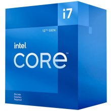 Procesador Intel Core i7-12700F 4.90GHz / 8 Nucleos Alto Rendimiento / 4 Nucleos Alta Eficiencia / 20 Threads / Socket LGA1700 - Intel 12TH Generación / BX8071512700F