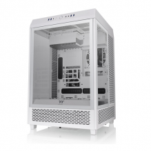 Gabinete Thermaltake Tower 500 / Midi-Tower, ATX/Micro-ATX/Mini-ITX/E-ATX / Cristal Templado / USB 3.2/3.0 / Sin Fuente / 2 Ventiladores Instalados / Blanco / CA-1X1-00M6WN-00