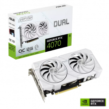 ASUS Dual GeForce RTX™ 4070 EVO White OC Edition 12GB GDDR6X