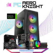 PC AERO KNIGHT / AMD RYZEN 5 5600X / RTX 4060 TI / 16GB RAM / 1TB SSD M.2 NVME / DISIPADOR DE TORRE ARGB / FUENTE 650W 80+ BRONZE / PROMOCION