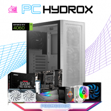 PC HYDROX / AMD RYZEN 7 5700X / RTX 4060 / 32GB RAM / 1TB SSD M.2 NVME / DISIPADOR DE TORRE DOBLE FAN / FUENTE 650W 80+ BRONZE / PROMOCION